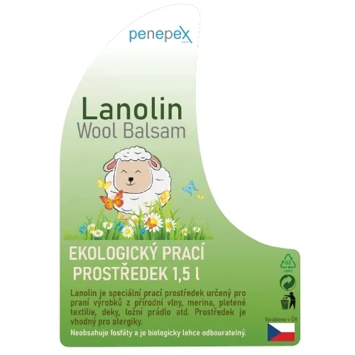 Lanolín na pranie Wool Balsam 1,5 l / 8 ks