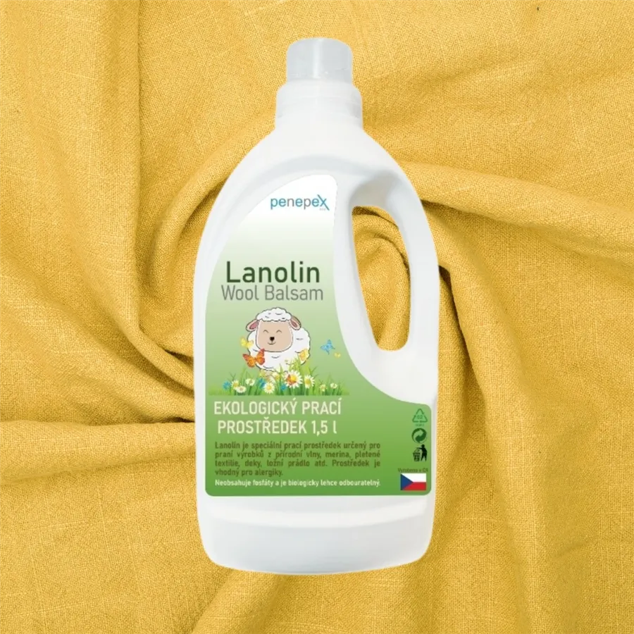 Lanolín na pranie Wool Balsam 1,5 l / 8 ks