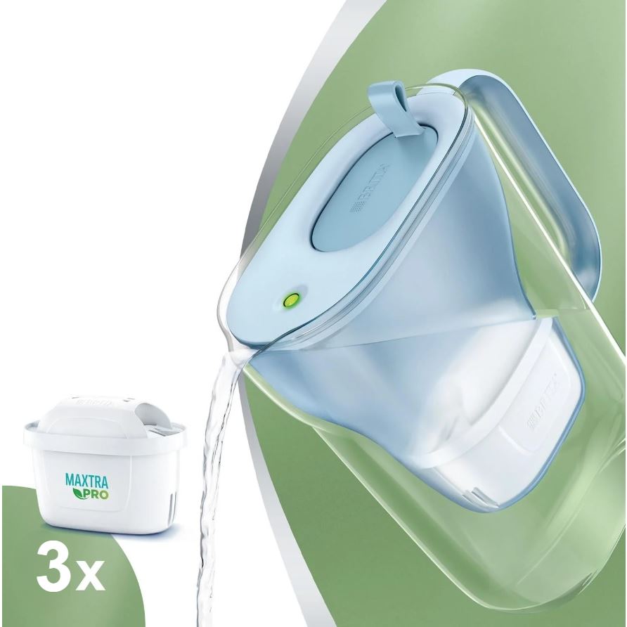 E-shop Brita Style Eco modrá filtračná kanvica + 3 ks filtra Maxtra Pro Pure Performance