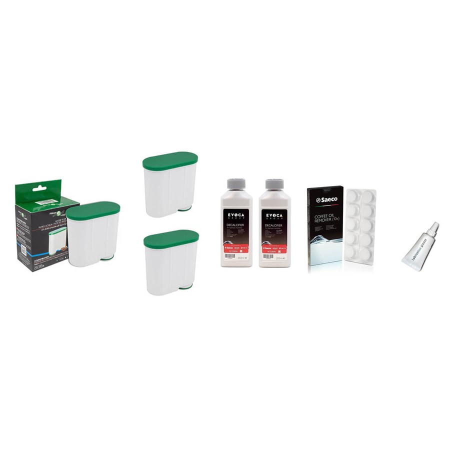 E-shop Filter Logic CFL-903B filter 3 ks za Saeco/Philips AquaClean CA6903 + Saeco CA6700 500 ml + CA6704/99 čistiace tablety + Saeco mazivo