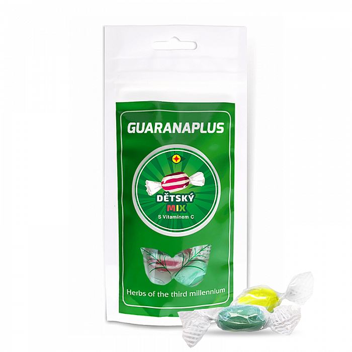 E-shop Guaranaplus Detský ovocný MIX s vitamínom C cukríky 70g