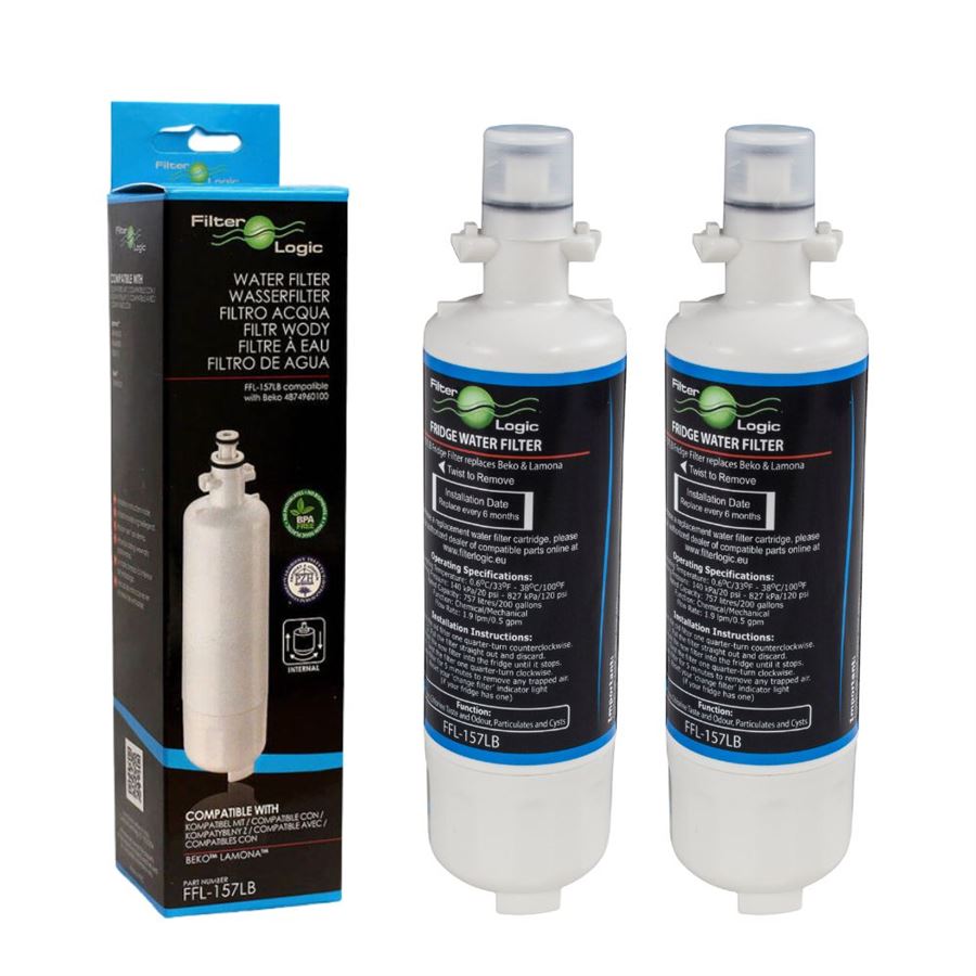 E-shop FilterLogic FFL-157LB filter do chladničky (kompatibilný s Beko Lamona 4874960100) (2 ks)
