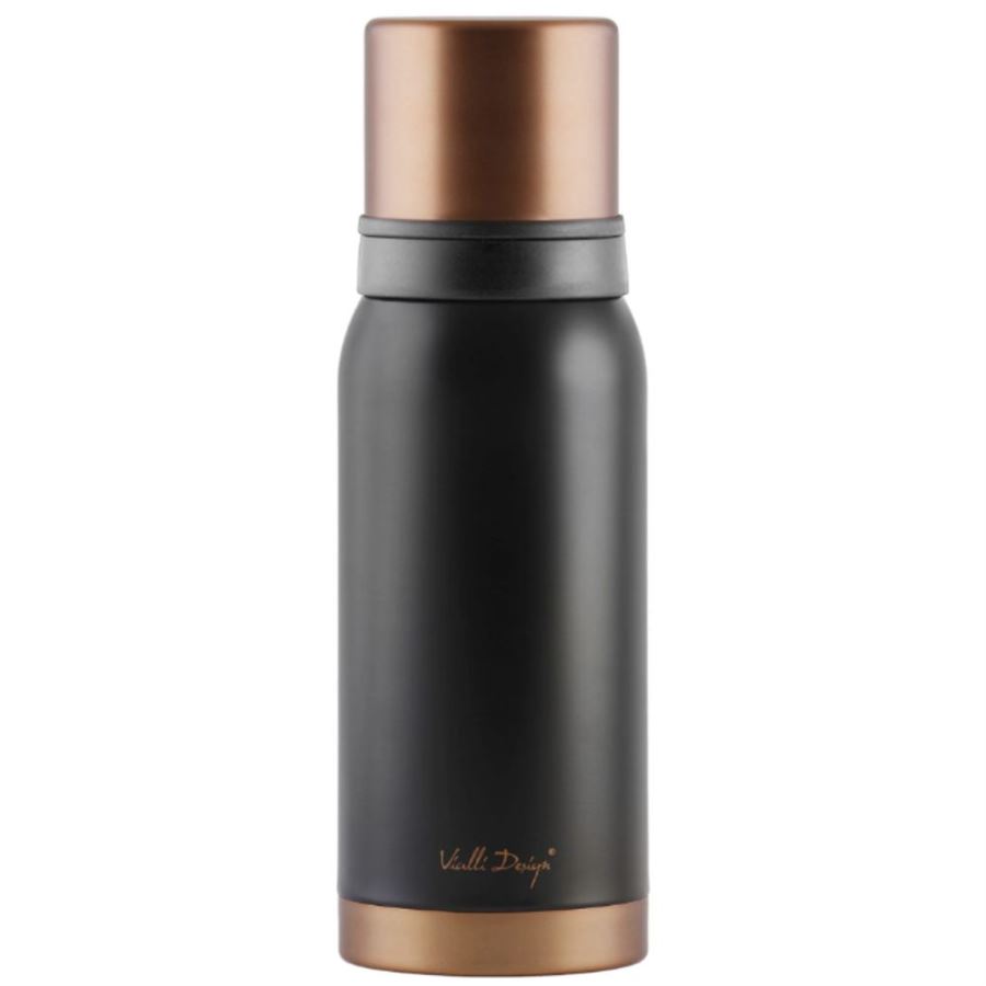 E-shop Vialli Design turistická termoska FUORI čierna 1 l (black rose gold)