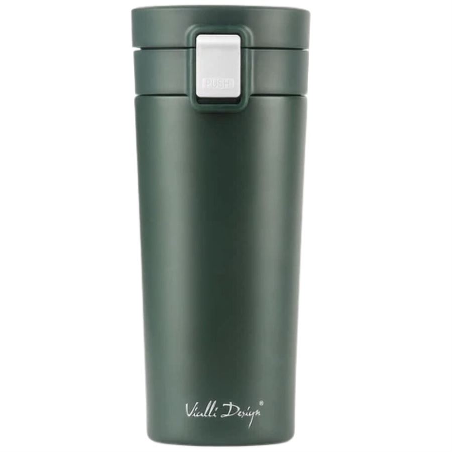 E-shop Vialli Design termohrnček FUORI 400 ml zelený