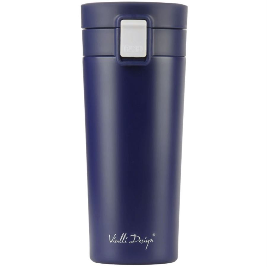 E-shop Vialli Design termohrnček FUORI 400 ml námornícka modrá