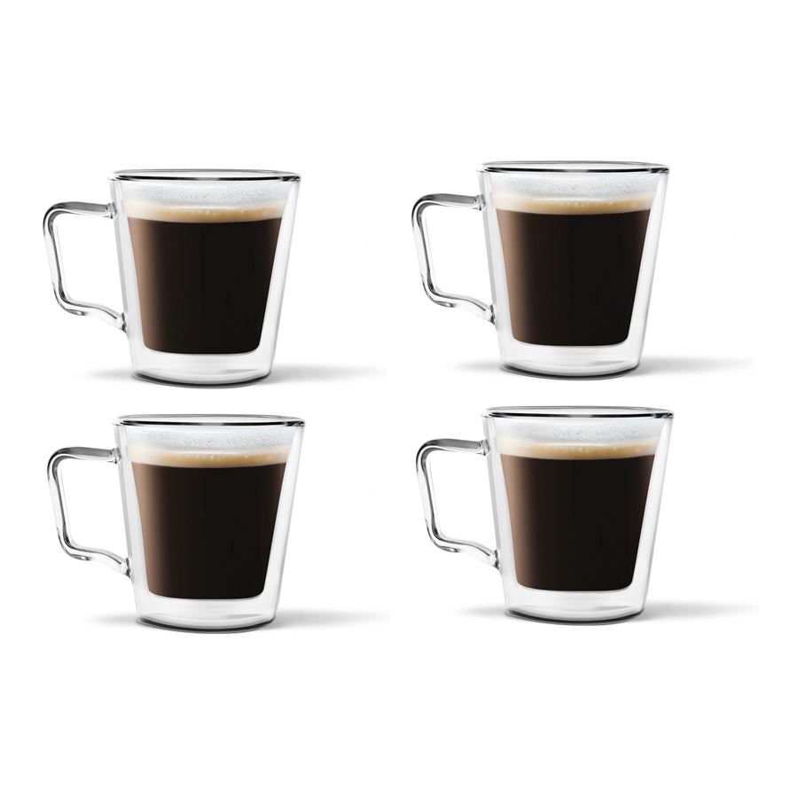 E-shop Vialli Design DIVA dvojstenné poháre na kávu a čaj 250 ml, 4 ks 25875