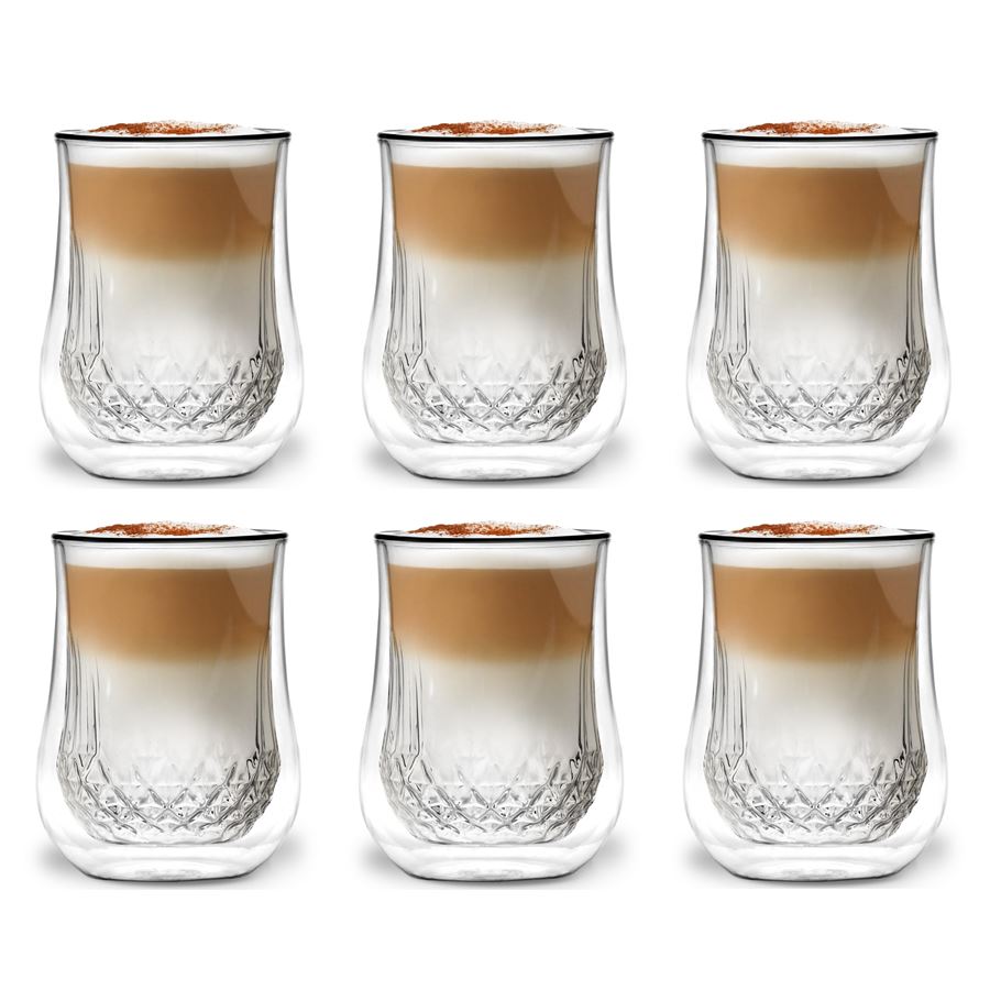E-shop Vialli Design DIAMANTE dvojstenné poháre 300 ml, 6 ks 25844