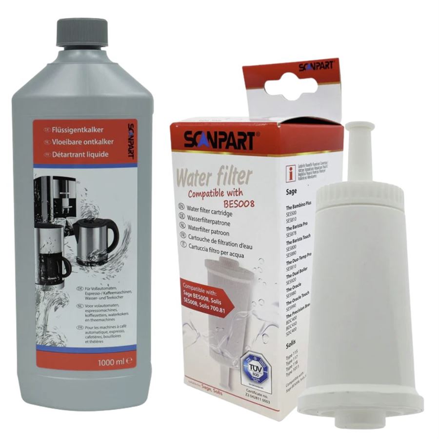 E-shop Scanpart filter do kávovaru (kompatibilný Sage BES008) 1 ks + Scanpart SCA2790000156 1 l