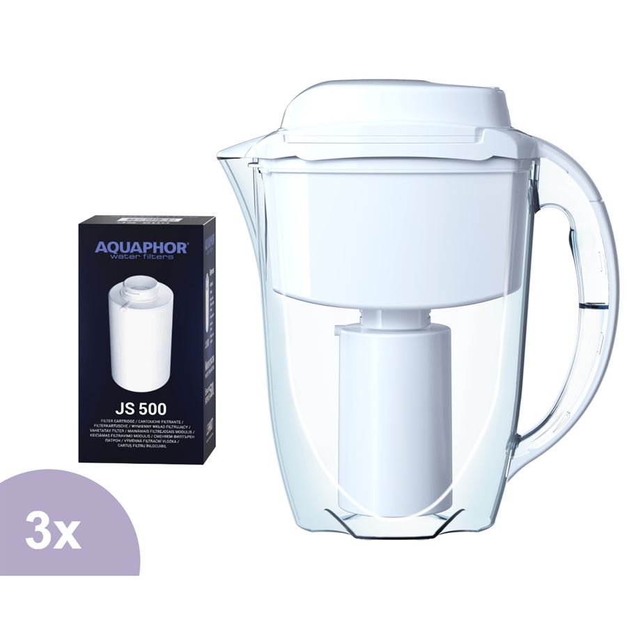 E-shop Filtračná kanvica Aquaphor J. SHMIDT 500 + 3 ks filtra JS500