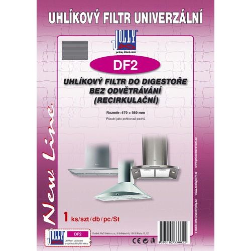 E-shop Jolly DF2 uhlíkový filtr pachový do odsavače 470x560 mm