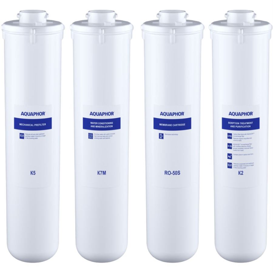 E-shop Aquaphor K5-K2-K7M-50S sada filtračných vložiek RO-101S (vr. membrány)Aquaphor K5-K2-K7M-50S sada filtračných vložiek RO-101S (vr. membrány)