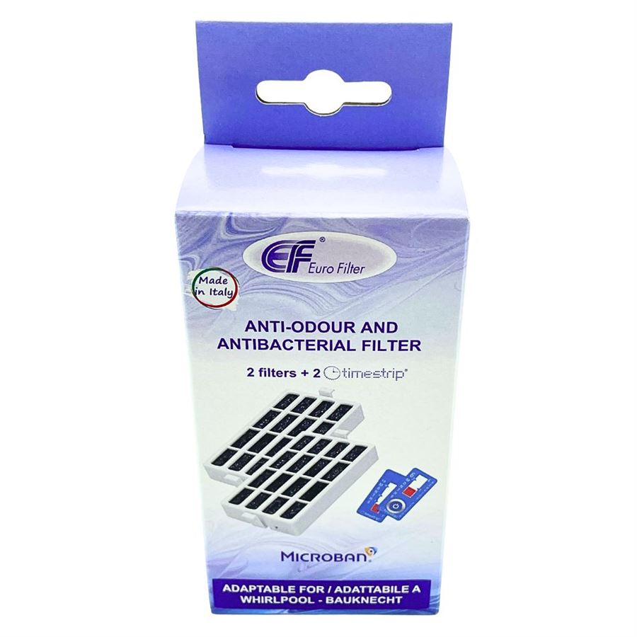 E-shop EuroFilter WF109 antibakteriálny filter pre chladničky Microban (kompatibilný s Wpro HYG001/ANT001 + indikačný prúžok) 2 ks