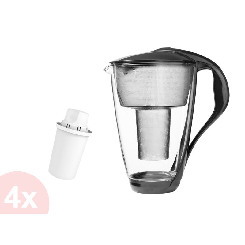 E-shop DAFI Crystal classic filtračná kanvica 2 l, grafitová + 4 ks filtra
