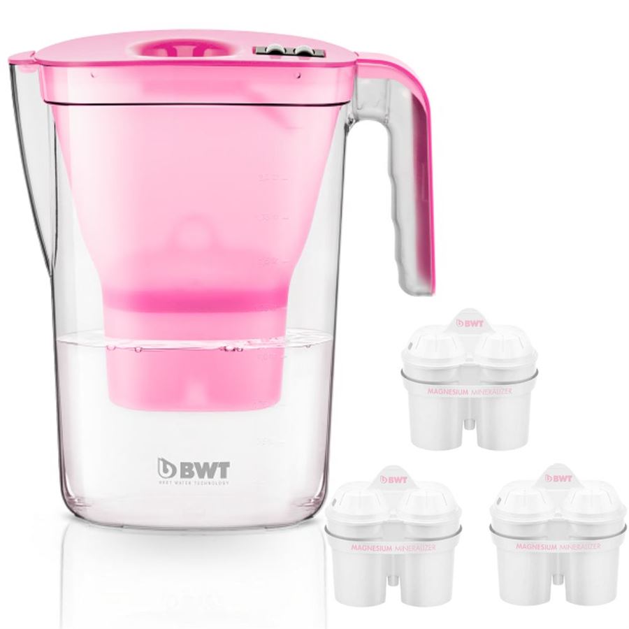 E-shop Filtračná kanvica BWT VIDA ružová + 3 ks filter BWT Mg2+
