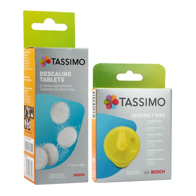 E-shop BOSCH TASSIMO odvápňovacie tablety TCZ 6004 + servisný T-Disc žlutý