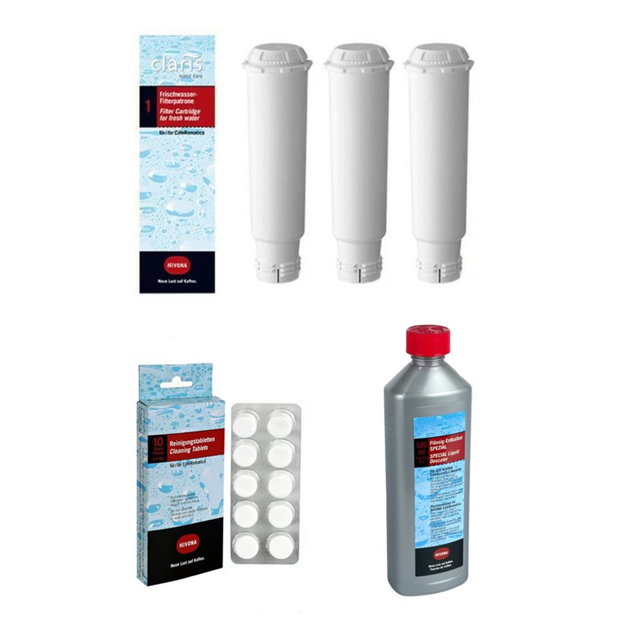 E-shop Nivona NIRF700 3 ks + NIRK 703 odstraňovač vodného kameňa 500 ml + NIRT701 tablety 10 ks