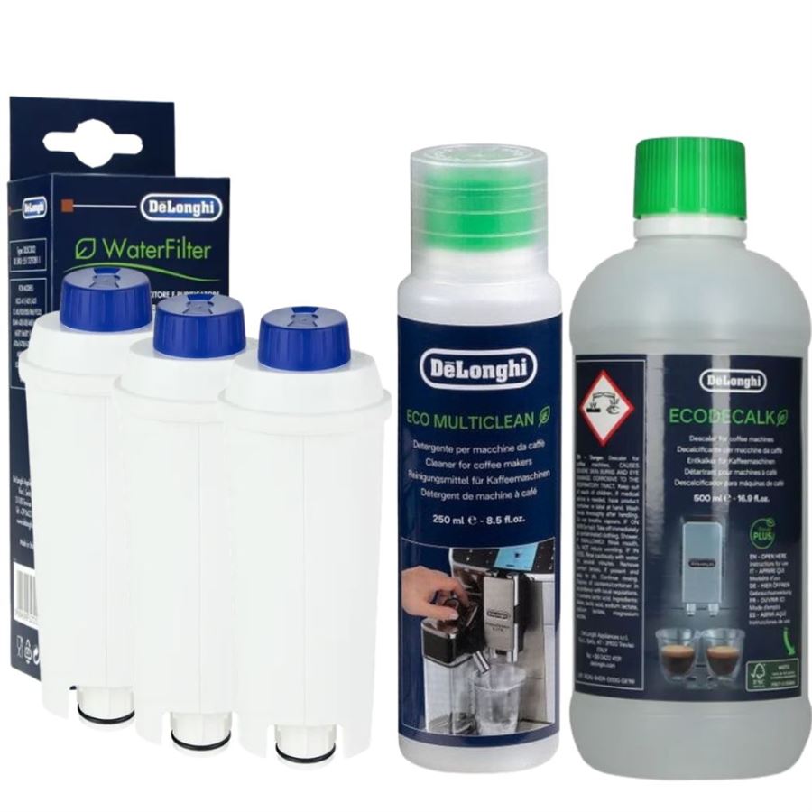 E-shop Filter Logic CFL-950 filtr za DeLonghi DLS C002 + EcoDecalk 500 ml + SER3013 Milk Clean