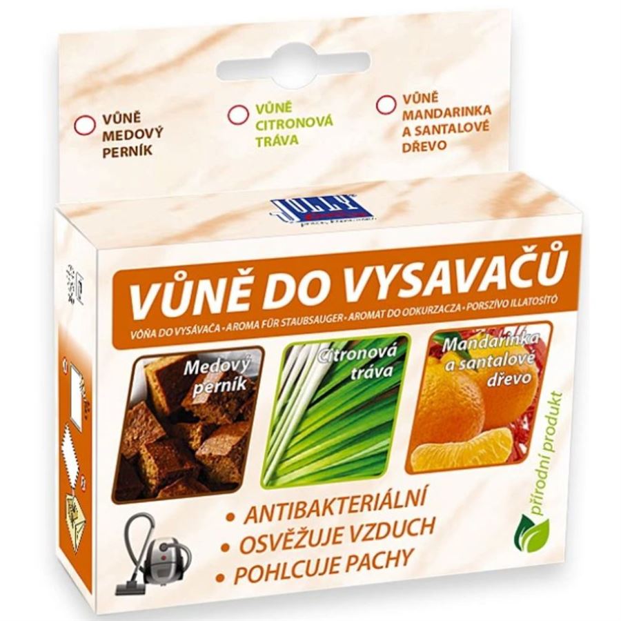 E-shop Jolly Mandarinka a santalové drevo vôňa do vysávača 5 ks