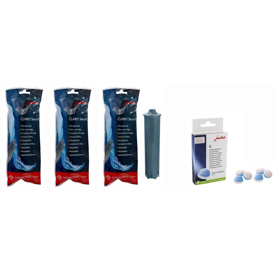 E-shop Jura Claris filter Smart 3 ks + Jura čistiace tablety 6 ks