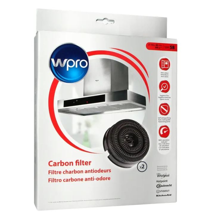 E-shop WPRO AKB000/1 uhlíkový filter do digestora 484000008782 (typ 58)