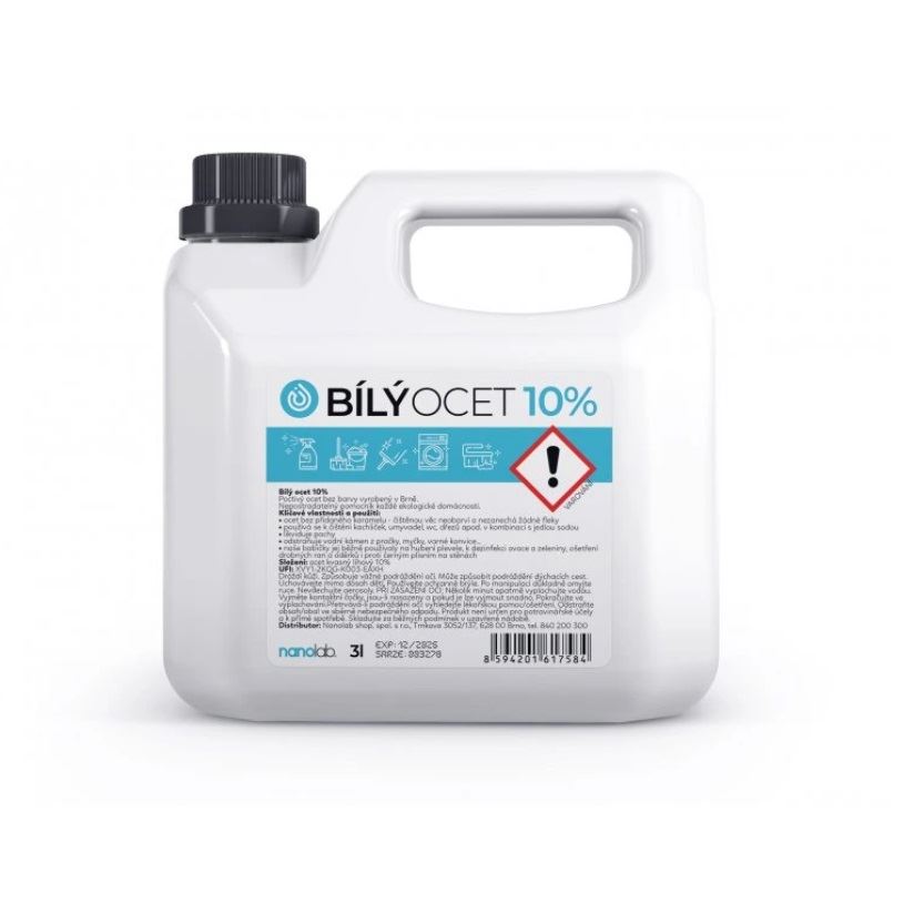 E-shop Nanolab Biely ocot na upratovanie 3 L