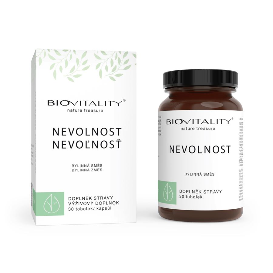 E-shop Green idea BIOVITALITY nevoľnosť 30 tob.