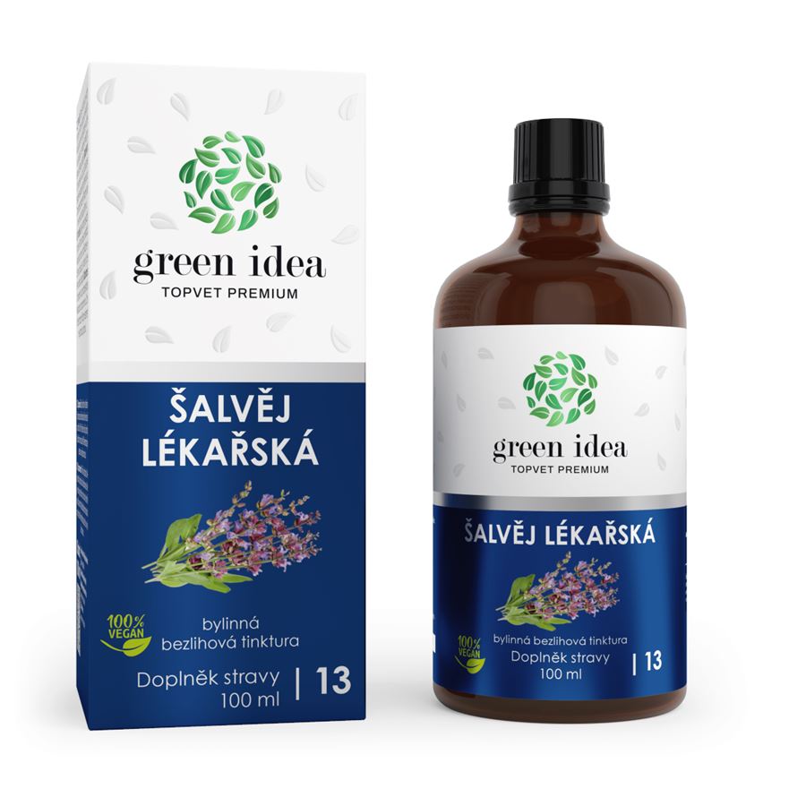 E-shop Green idea šalvia lekárska bezliehová tinktúra 100 ml