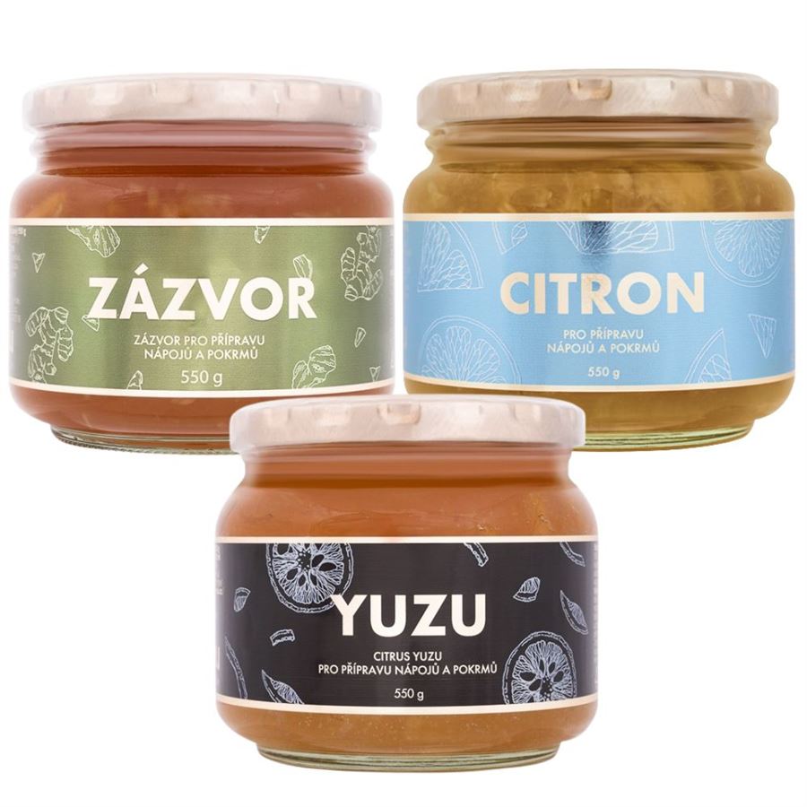 E-shop Yuzu Trio Mix (Yuzu 550 g + Zázvor 550 g + Citrón 550 g)