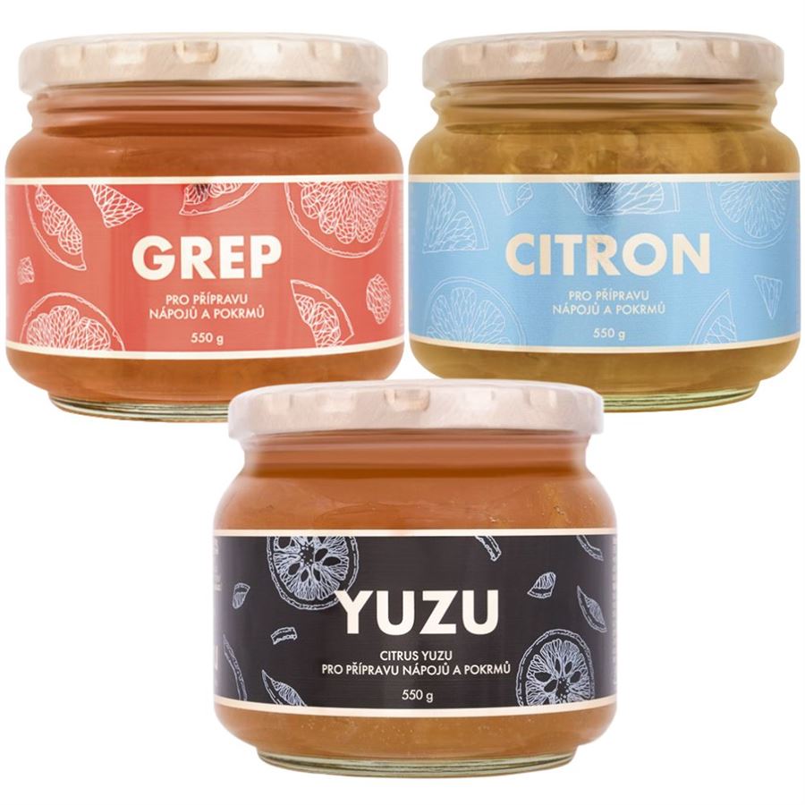 E-shop Yuzu Trio Mix (Yuzu 550 g + Grep 550 g + Citrón 550 g)