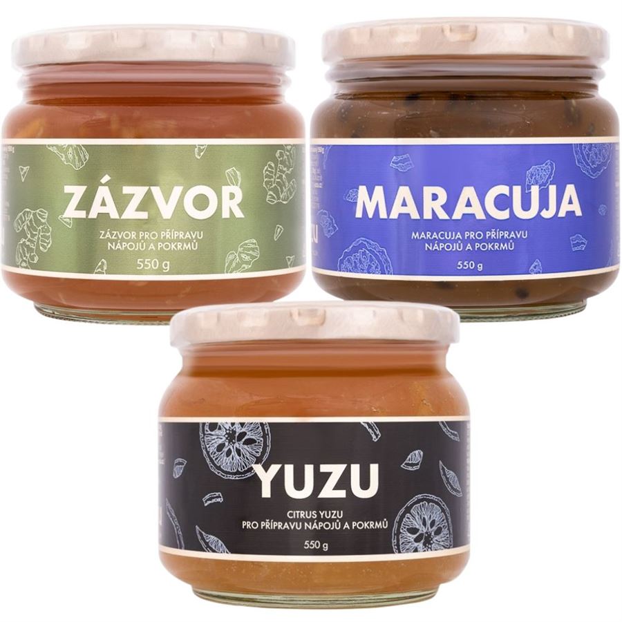 E-shop Yuzu Trio Mix (Yuzu 550 g + Zázvor 550 g + Maracuja 550 g)