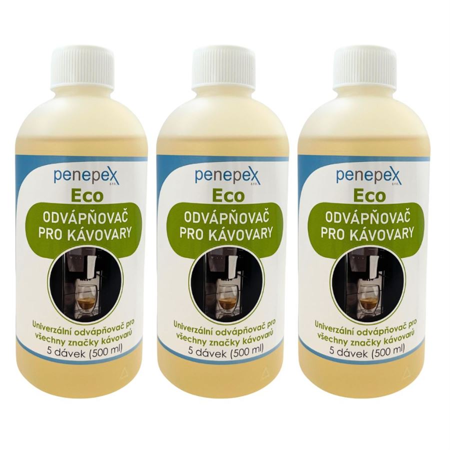 E-shop Penepex Eco univerzálny odvápňovač kávovarov 500 ml 3 ks