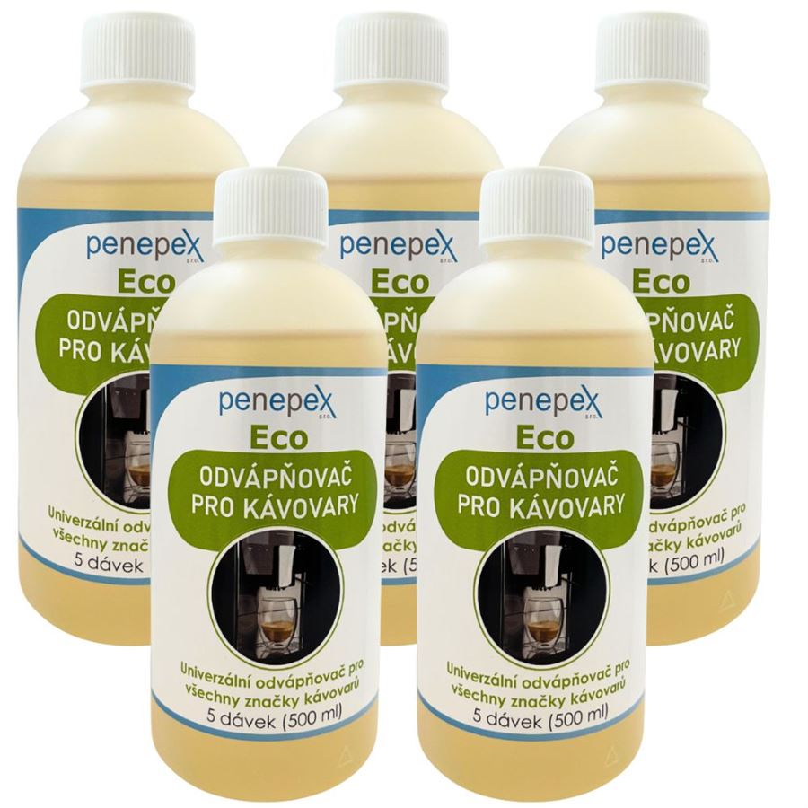 E-shop Penepex Eco univerzálny odvápňovač kávovarov 500 ml 5 ks