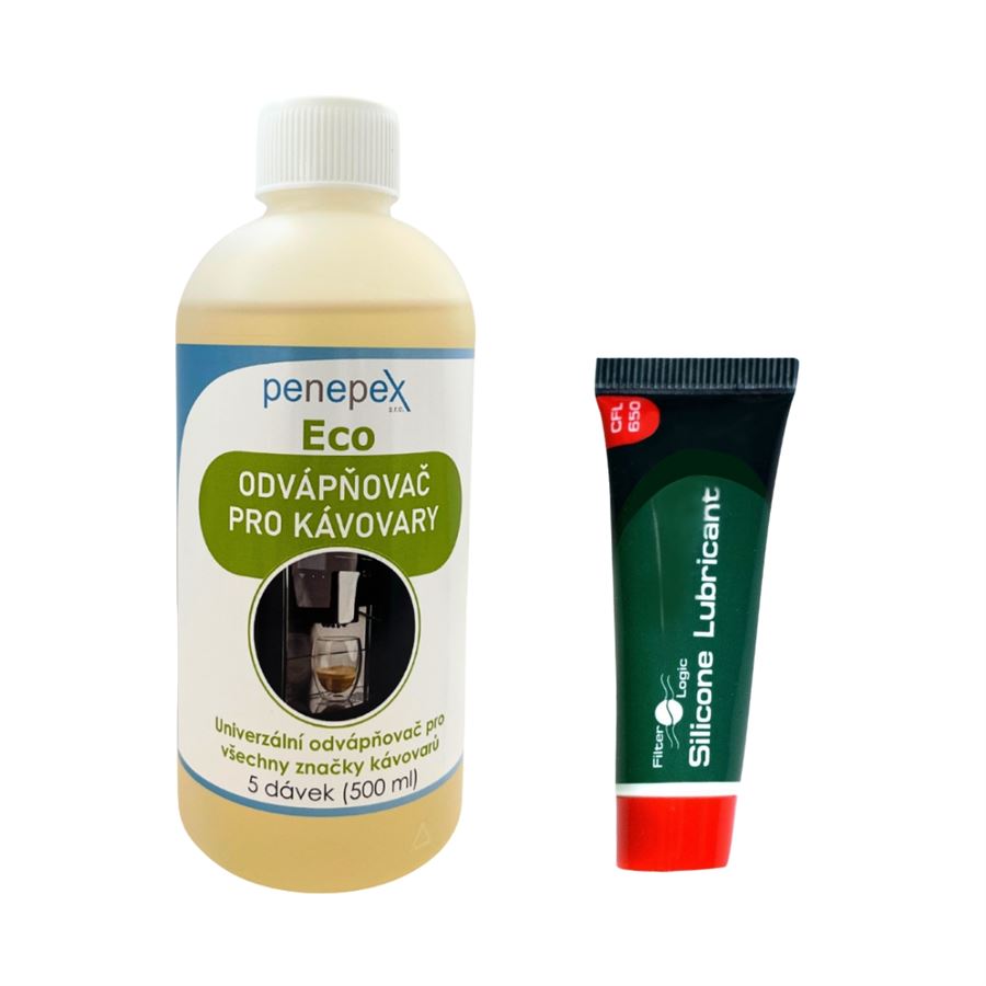 E-shop FilterLogic CFL-650 silikónové mazivo pre kávovary 10 g + Penepex Eco univerzálny odvápňovač 500 ml