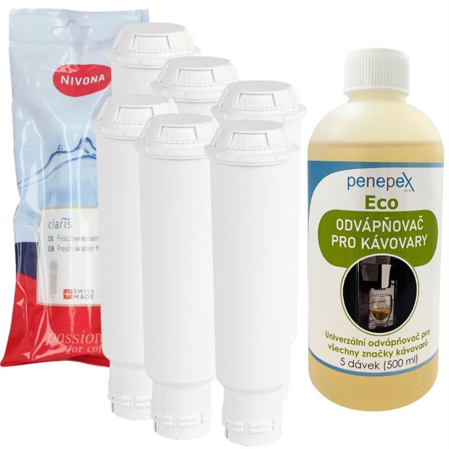 E-shop Nivona Claris NIRF 701/700 filter do kávovaru (6 ks) + Penepex Eco odvápňovač 500 ml