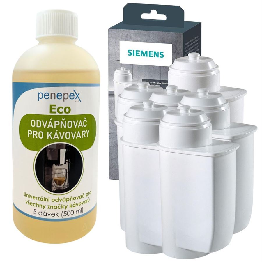 E-shop Siemens Brita Intenza TZ70003 17004340 filter do kávovaru (6 ks) + Penepex Eco univerzálny odvápňovač 500 ml