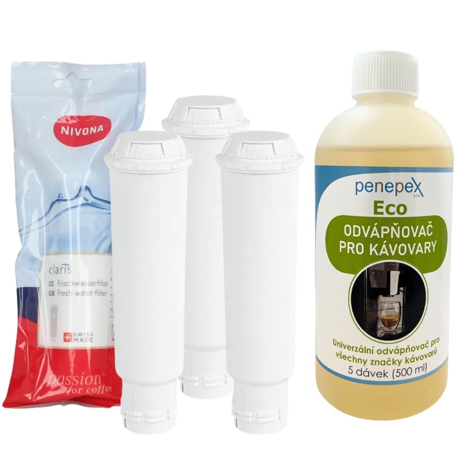 E-shop Nivona Claris NIRF 701/700 filter do kávovaru 3 ks + Penepex Eco odvápňovač 500 ml