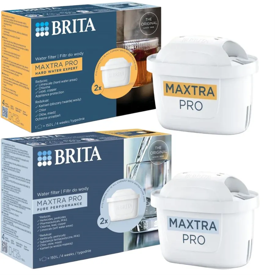 Brita Maxtra Pro skúšobné balenie vodných filtrov na strednú a tvrdú vodu 2+2