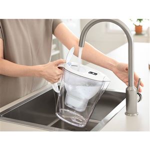 Filtračná kanvica Brita Marella Cool biela + 2 ks filtra Maxtra Plus + termofľaša