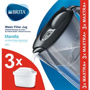 Brita Marella grafitova + 3 ks filtra Maxtra Plus