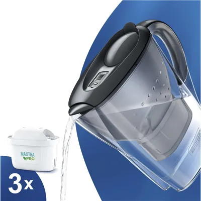 Brita Marella grafitová filtračná kanvica + 3 ks filtra Maxtra Pro Pure Performance