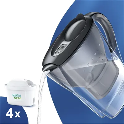 Brita Marella grafitová filtračná kanvica 2,4 l + 4 ks filtra Maxtra Pro Pure Performance