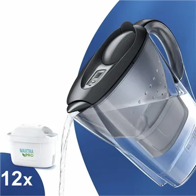 Brita Marella grafitová filtračná kanvica 2,4 l + 12 ks filtra Maxtra Pro Pure Performance