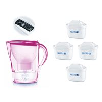 Filtračná kanvica Brita Marella Cool ružová + 4 ks filtra Maxtra Plus