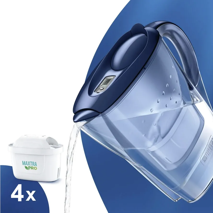 Brita Marella modrá filtračná kanvica 2,4 l + 4 ks filtra Maxtra Pro Pure Performance