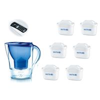 Filtračná kanvica Brita Marella Cool modrá + 6 ks filtra Maxtra Plus