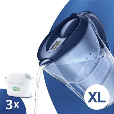Brita Marella modrá XL filtračná kanvica 3,5 l + 3 ks filtra Maxtra Pro Pure Performance