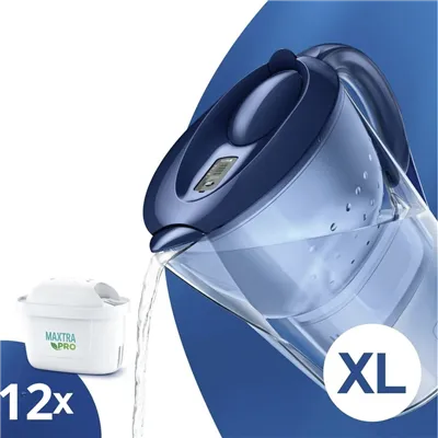 Brita Marella modrá XL filtračná kanvica 3,5 l + 12 ks filtra Maxtra Pro Pure Performance