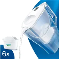 Filtračná kanvica Brita Aluna Cool Memo biela + 6 ks filtra Maxtra Plus