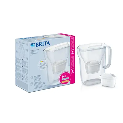 BRITA Style Essential biela filtračná kanvica 2,4 l+ 2 ks filtra Maxtra (Pure Performance / Hard Water)