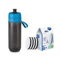 Brita Fill & Go Active filtračná fľaša modrá + 4 ks filtra